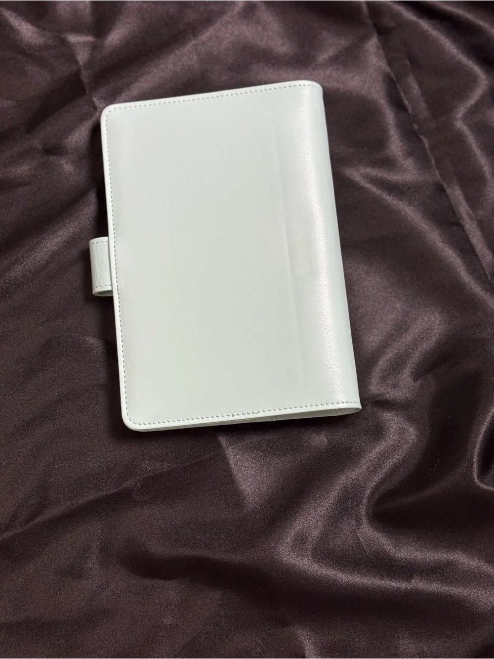Mint Leather Organizer Notebook Cover/ Budget Binder A6